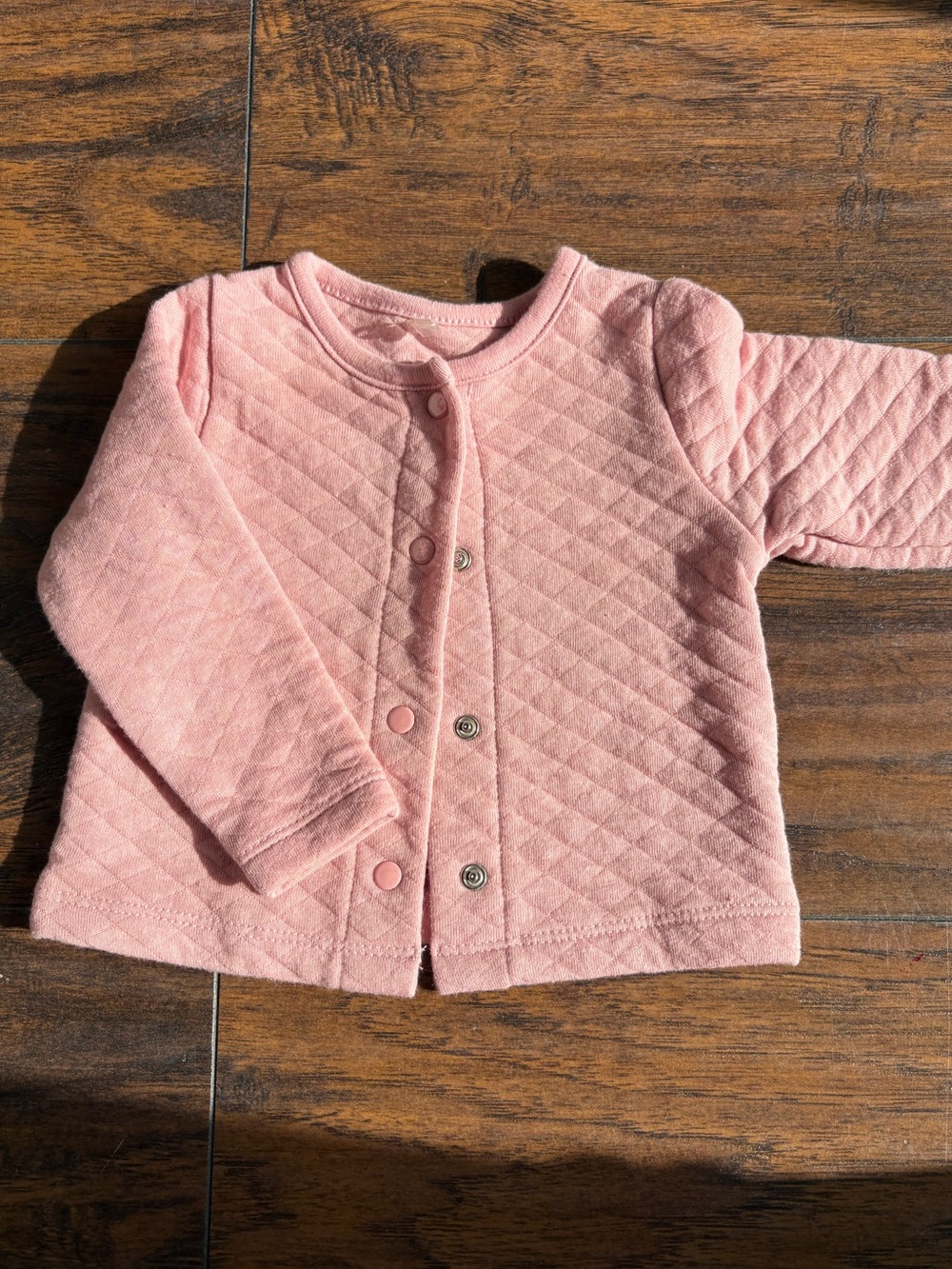 Kyle & Deena Pink Quilted Cardigan